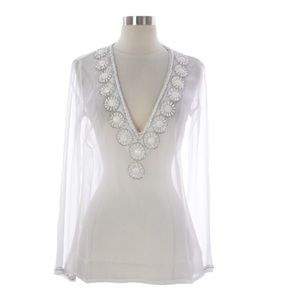 Naila Sheer Embellished Cover Up